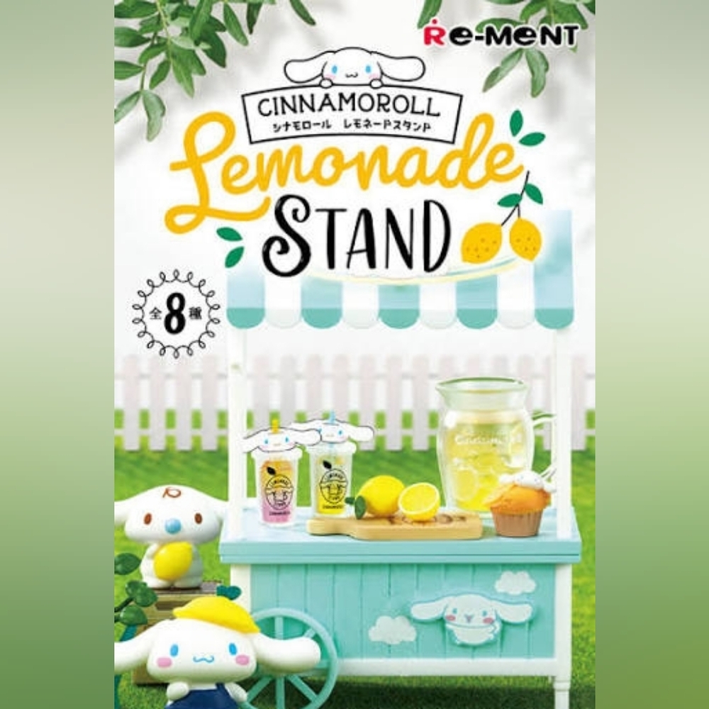 Cinnamoroll Re-Ment Lemonade Stand Party Blindbox NWOT - Pink Lemonade Set